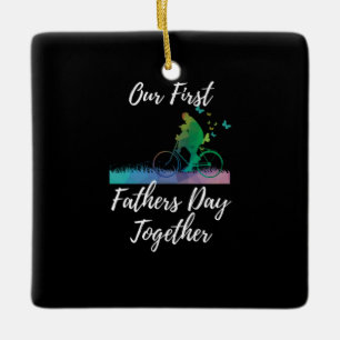 Vaderdag Onze eerste vaderdag samen Keramisch Ornament