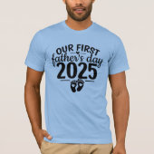 Vaderdag "Onze eerste Vaderdag" T-shirt (Voorkant)