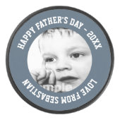 Vaderdag op persoonlijke titel hockey puck (Voorkant)