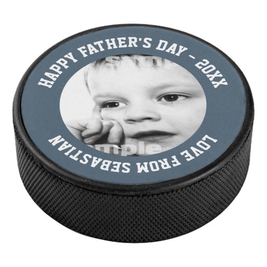 Vaderdag op persoonlijke titel hockey puck (3/4)