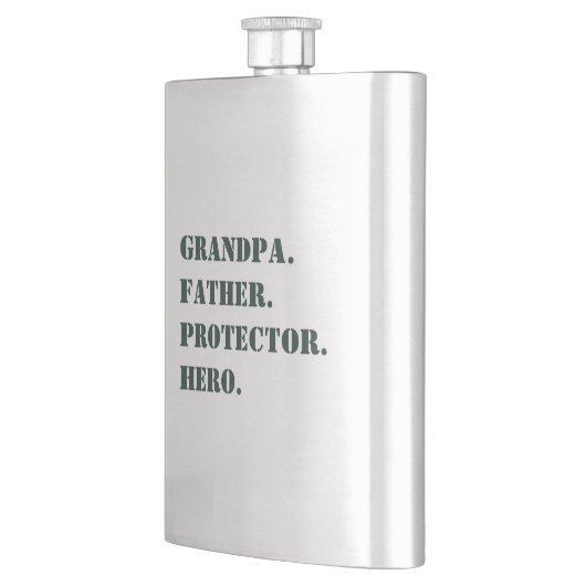 Vaderdag opa Father Protector Hero Text Flacon (Links)