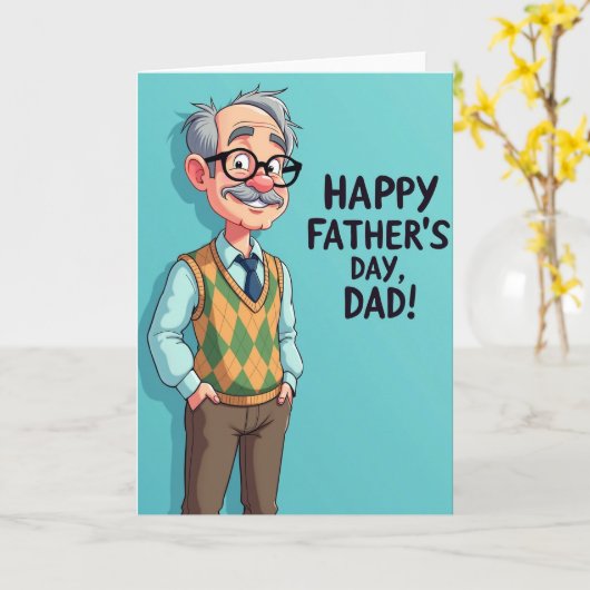 Vaderdag Opa kaart (Gele Bloem)