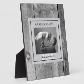 Vaderdag opa's Day First Photo Lijst Fotoplaat (Zijkant)