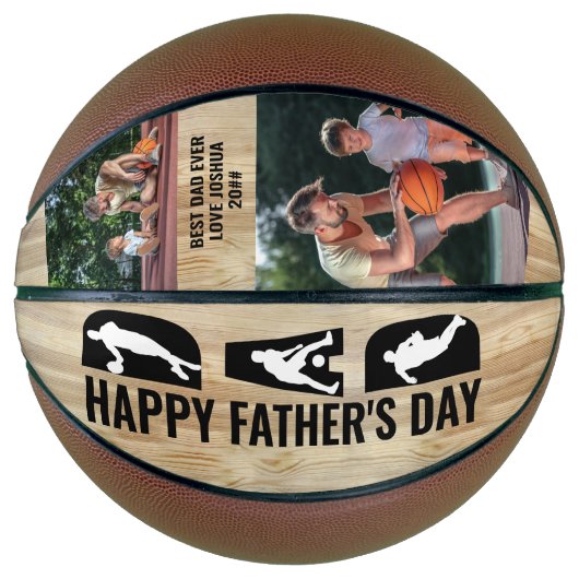 Vaderdag pa 2 Foto beste vader ooit Basketbal (Voorkant)