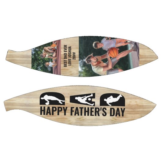 Vaderdag pa 2 Foto beste vader ooit Basketbal (Panelen)