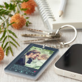 Vaderdag pa Custom Photo Cool Music Player Sleutelhanger (Voorkant Rechts)
