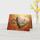 Vaderdag pa Heart Treasure Card Kaart (Gele Bloem)