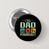 Vaderdag - Pa Jokes Ronde Button 5,7 Cm (Voorkant /achterkant)