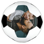 Vaderdag pa met Baby Aangepaste foto bericht Voetbal (Gedraaid)