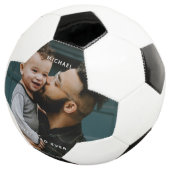 Vaderdag pa met Baby Aangepaste foto bericht Voetbal (Drie kwart)