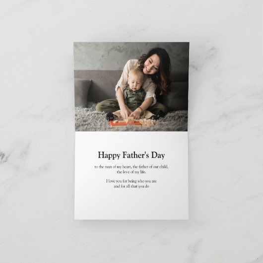 Vaderdag Pak en Das Kaart (Binnen)