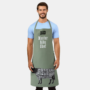 Vaderdag, pap Best Ribs Man Beef Schort