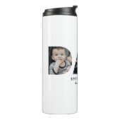 Vaderdag Pap Foto's Thermosbeker (Gedraaid links)