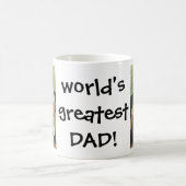  Vaderdag, pap geeft Baby een fles Koffiemok (Center)