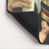  Vaderdag, pap geeft Baby een fles Muismat (Hoek)