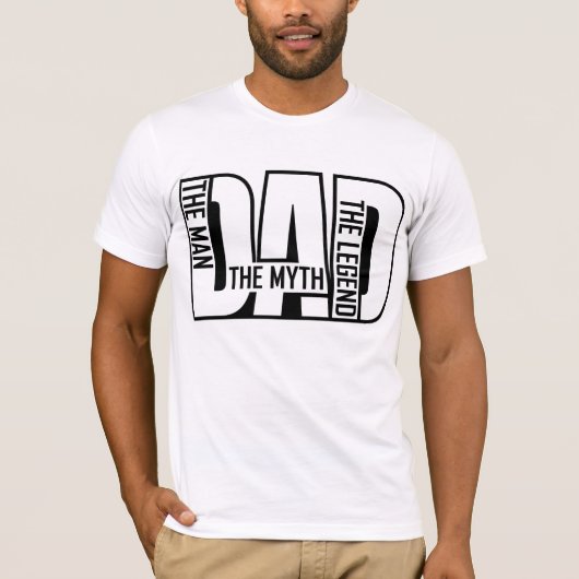 Vaderdag/Pap Man Myth Legend T-shirt (Voorkant)