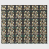 Vaderdag Pap overdag Gamer bij nacht Cadeaupapier (Vlak)