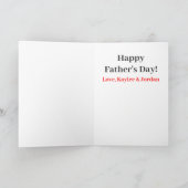 Vaderdag pap 's werelds beste bier-bier feestdagen kaart (Binnen)