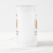 Vaderdag pap 's werelds beste bier-bier matglas bierpul (Center)