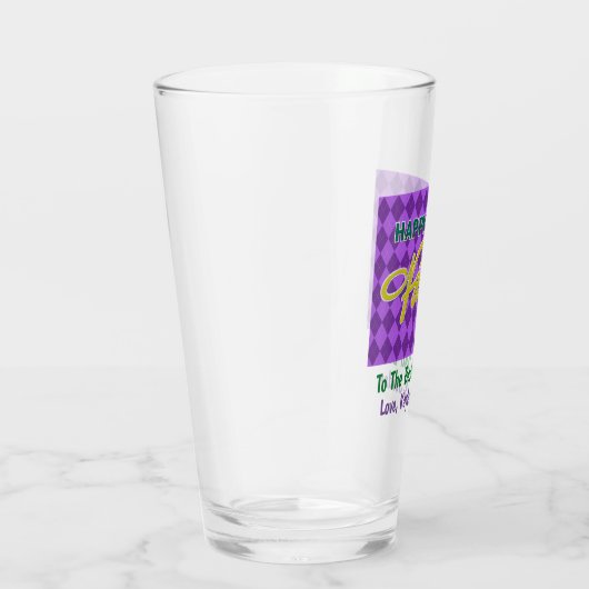 Vaderdag pap 's werelds beste pluizenbier glas (Rechts)