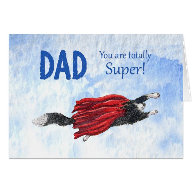 vaderdag, pap, super, grenshond (Voorkant Horizontaal)