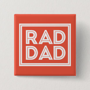 Vaderdag - Pap Vierkante Button 5,1 Cm