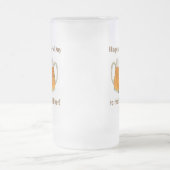 Vaderdag pap World's Best Ever Monogram Matglas Bierpul (Center)