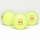 Vaderdag pap World's Best Ever Monogram Tennisballen (Multi)