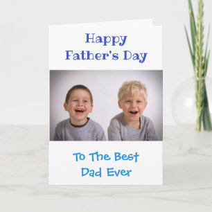 Vaderdag Papa Allerbeste Ooit Kinderen Foto Kaart