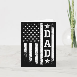Vaderdag Papa Amerikaanse Vlag Patriottische Manne Kaart