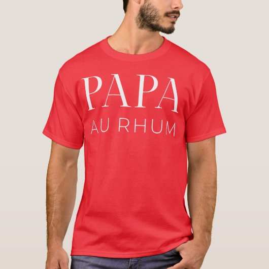 Vaderdag Papa Au Rhum jongen T-shirt (Voorkant)