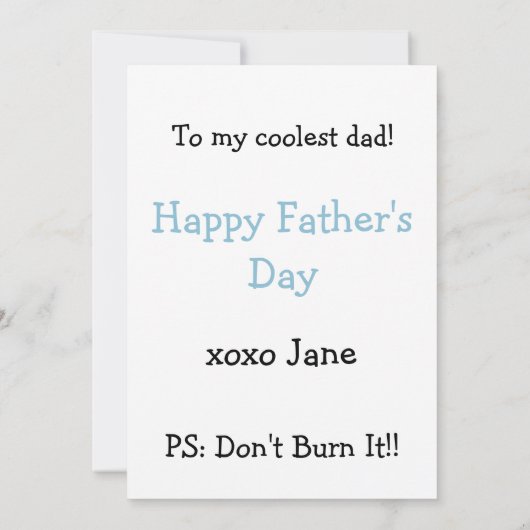 Vaderdag papa barbecue grappige meme kaart (Achterkant)