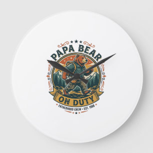 Vaderdag Papa Beer Op Dienst Shirt Funny Animal Da Grote Klok
