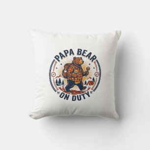 Vaderdag Papa Beer Op Dienst Shirt Funny Animal Da Kussen