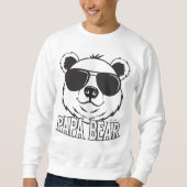 Vaderdag | PaPa Beer | Zwart Wit Modern Trui (Voorkant)