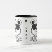 Vaderdag | PaPa Beer | Zwart Wit | NAAM Mok (Midden)