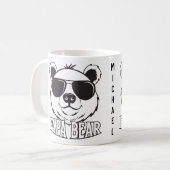 Vaderdag | PaPa Beer | Zwart Wit | NAAM Mok (Voorkant links)