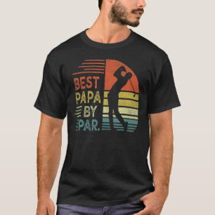 Vaderdag papa Best Papa van Par Grandpa Golf T-shirt