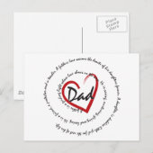Vaderdag papa briefkaart (Voorkant / Achterkant)