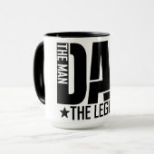 Vaderdag Papa De Legende Mok (Voorkant links)
