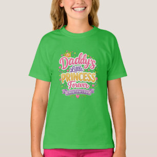 Vaderdag papa & dochter Cute liefdesontwerp T-shirt