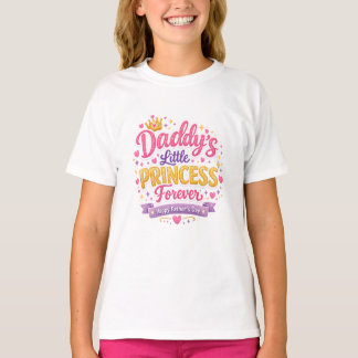 Vaderdag papa & dochter leuk liefdesontwerp t-shirt