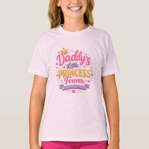 Vaderdag papa & dochter leuk liefdesontwerp t-shirt