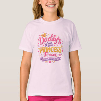 Vaderdag papa & dochter leuk liefdesontwerp t-shirt