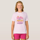 Vaderdag papa & dochter leuk liefdesontwerp t-shirt (Voorkant volledig)