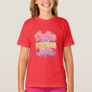 Vaderdag papa & dochter leuk liefdesontwerp t-shirt