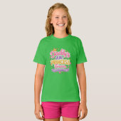 Vaderdag papa & dochter leuk liefdesontwerp t-shirt (Voorkant volledig)