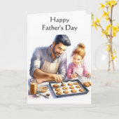 Vaderdag / Papa en dochter Kaart (Gele Bloem)