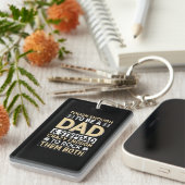 Vaderdag papa en stiefvader ik rock ze sleutelhanger (Voorkant Rechts)