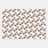 Vaderdag Papa Fotocollage Custom Pattern Inpakpapier Vel (Voorkant)